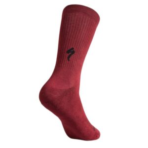 Medias Specialized Soft Air Tall Logo Sock Garnet Red