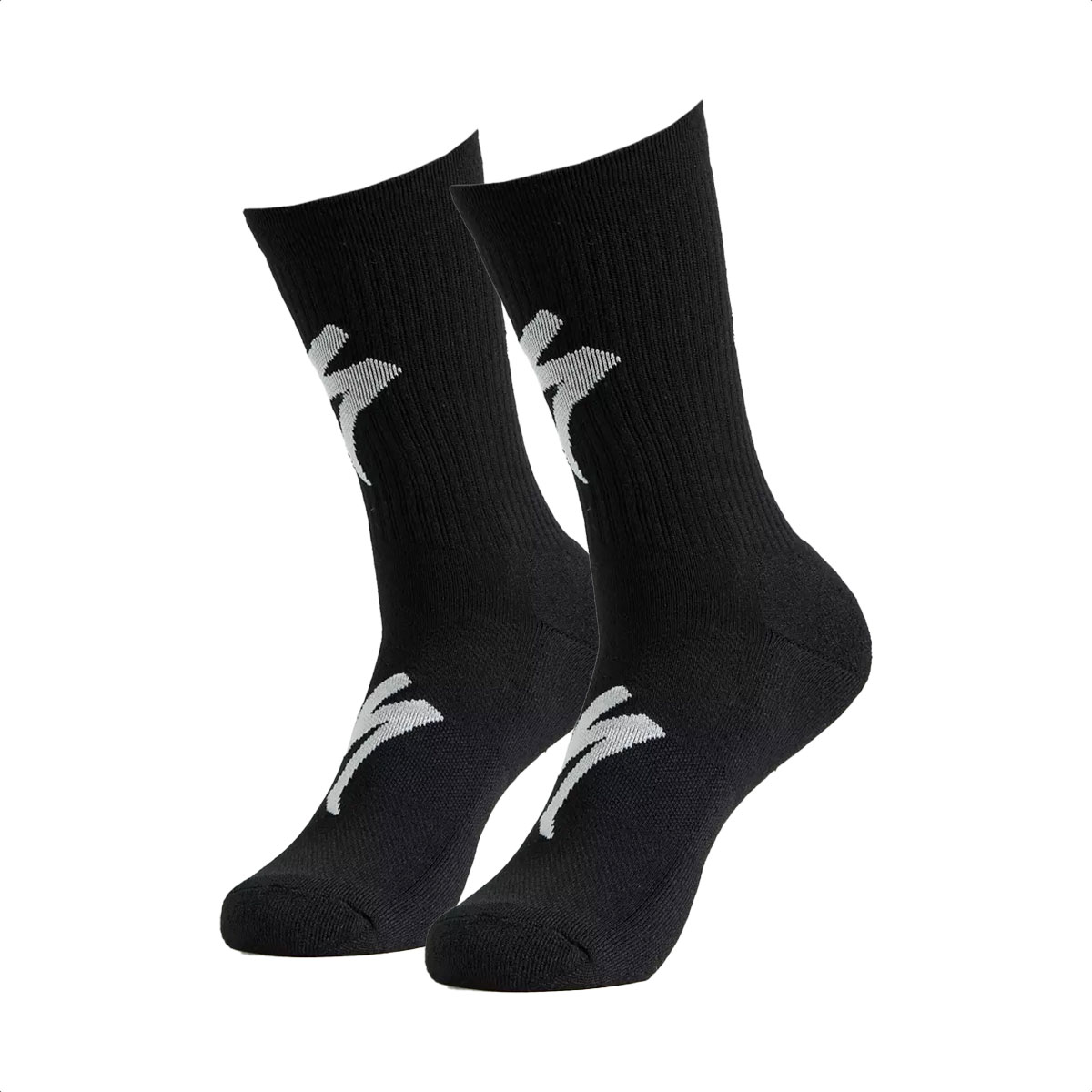 MEDIAS SPECIALIZED TECHNO MTB TALL LOGO SOCK BLACK/WHITE - Imagen 4