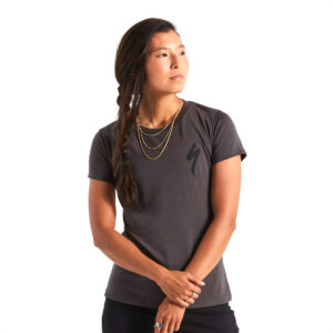 REMERA CAMISETA SPECIALIZED S-LOGO TEE SS WOMEN CHARCOAL