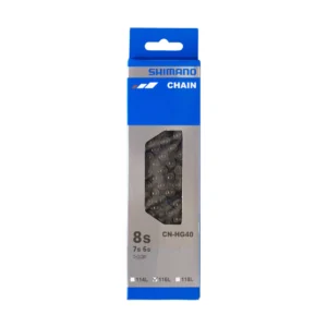 CADENA SHIMANO CN-HG40, 116 ESLABONES SIN END PIN, CONSM-UG51, SI, PACK IND. 8 VELOC