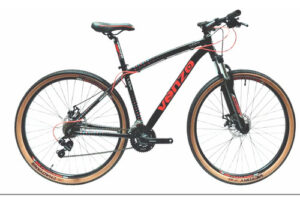BICICLETA VENZO LOKI RODADO 26 21v NEGRO/ROJO/CELESTE