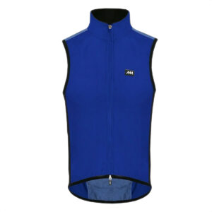 CHALECO CICLISMO MAGENTA FUND POCKET MELANGE AZUL