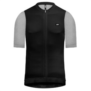 REMERA MAGENTA CICLISMO JERSEY MELANGE NEGRO