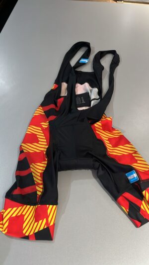 MALLOT CORTO LIMA NEGRO/ROJO TALLE M