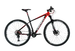BICICLETA VENZO ATIX SHIMANO 1x12v NEGRO/ROJO TALLE M