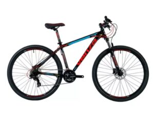 BICICLETA VENZO SKYLINE 21 VEL NEGRO/ROJO/CELESTE