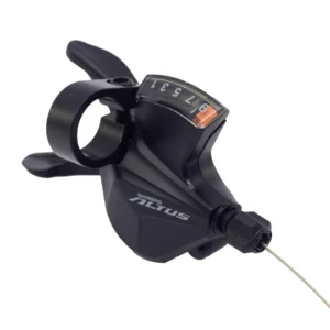 SHIFTER, SHIMANO SL-M2010-9R, ALTUS, DER., 9 VELOCIDADES RAPIDFIRE PLUS 2050MM INOXIDABLE INTERNO, CON VISOR