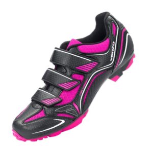 ZAPATILLAS VENZO MTB NEGRA + PINK MOD.011
