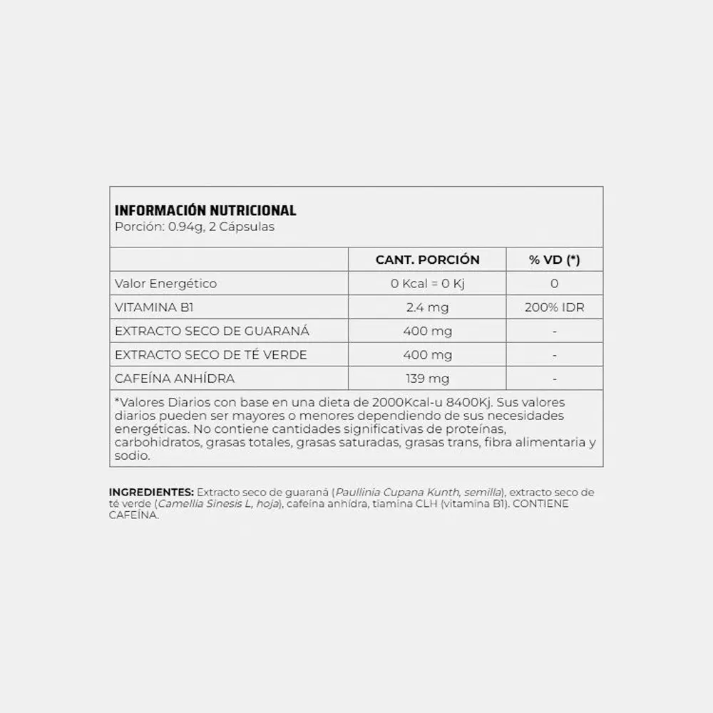 NUTREMAX Caffeine 200 Capsulas 28g - Imagen 2